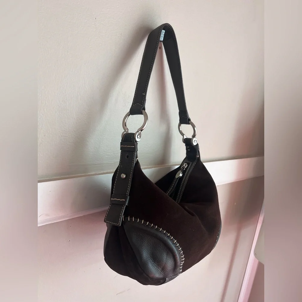 Donald J. Pliner Black and Brown Hobo Bag